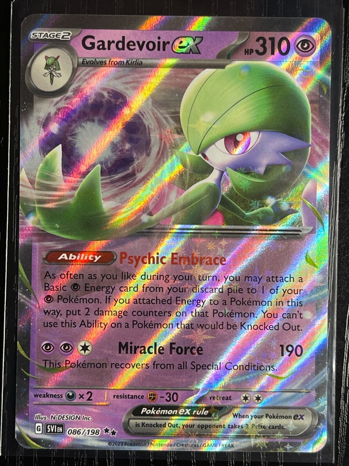 Gardevoir ex 086/198 scarlet N violet, Hobbies & Toys, Toys