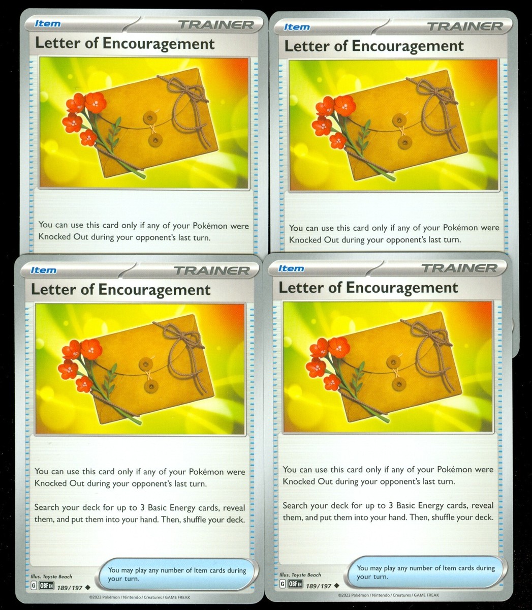 letter of encouragement pokemon card Letter of Encouragement | Obsidian Flames