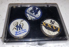 New York Yankees 24 25 26 World Series Championships lapel pin MLB Sealed lot 3