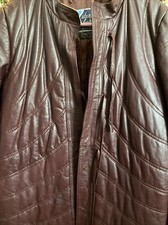 Vintage Large Women's Suburban Heritage Brown Leather Jacket Rn 31298 R Mann