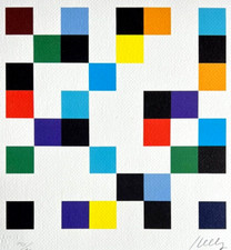 Ellsworth Kelly litografia COA originale firmata op numerata a matita timbro