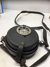 #5823 Smiths Clock Eng. 11 Jewels Night Watchmen's Clock /Leather Case Works