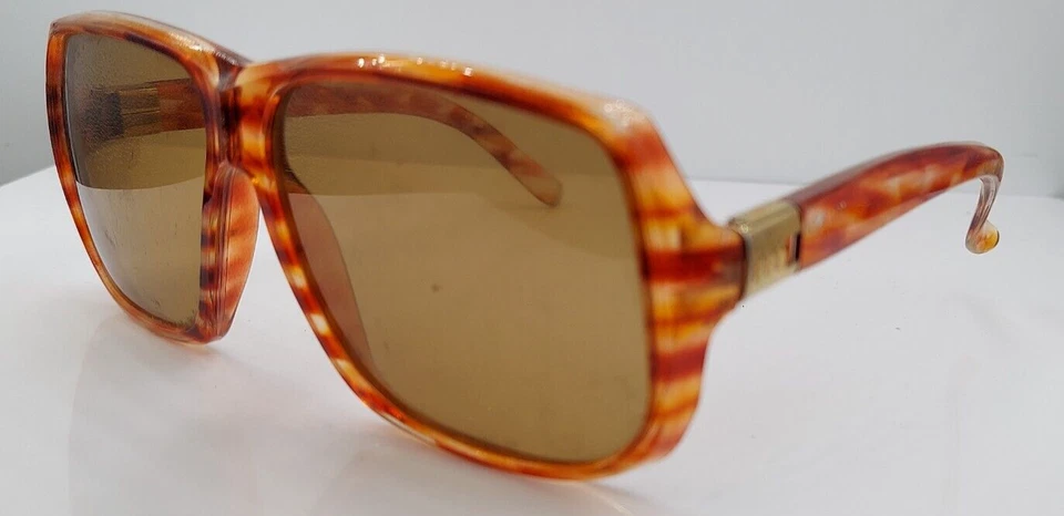 Винтажные солнцезащитные очки Foster Grant коричневые квадратные ТОЛЬКО ОПРАВЫ США - Изображение 2 из 4