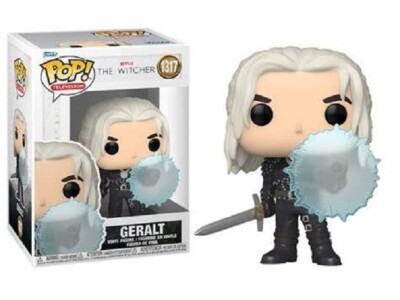 The Witcher Pop! TV Vinyl Figürchen Geralt (Schild) Funko