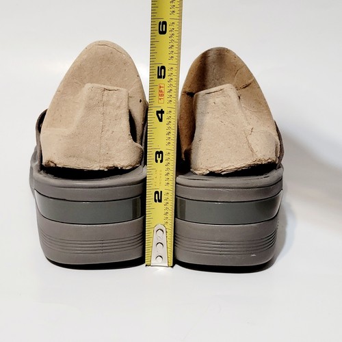 Bzees Desire Slip On Wedge Morel Slide Sandals Heel Elastic Straps Wms 9.5W US - Picture 12 of 19