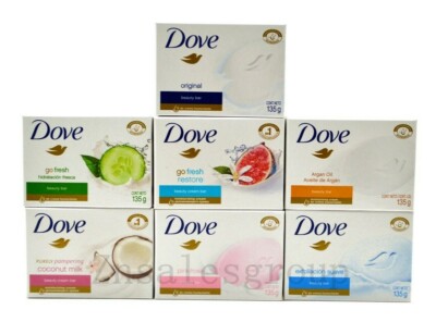 Dove Beauty Cream Large Bar Soap 12 PC (Pick From Different Scent) 135g / 4.75oz