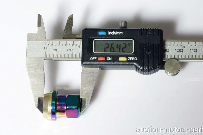 Asiento cono cromo neón 20 piezas + 2 llaves m12x1.25 compatible con Suzuki SX4 2008 A33 Foto 4 de 4