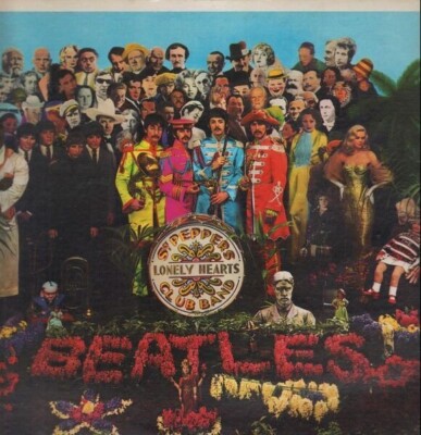 LP The Beatles Sgt. Peppers Lonely Hearts Club Band GATEFOLD + CUT-OUT CARD
