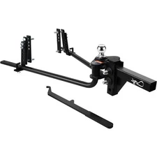 Weight Distribution Hitch 1000 lbs with Sway Control 2-In Solid Steel Shank