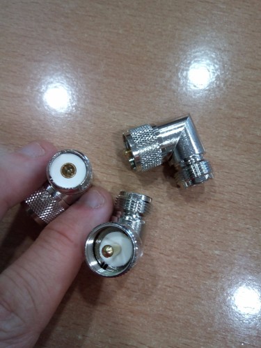 3 x ADAPTATEUR PL MÂLE à PL FEMELLE Coudé MT-2180 - Photo 2/2