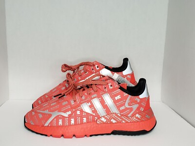 New Adidas Nite Jogger 3M logo Running Hi Res Red Silver Men