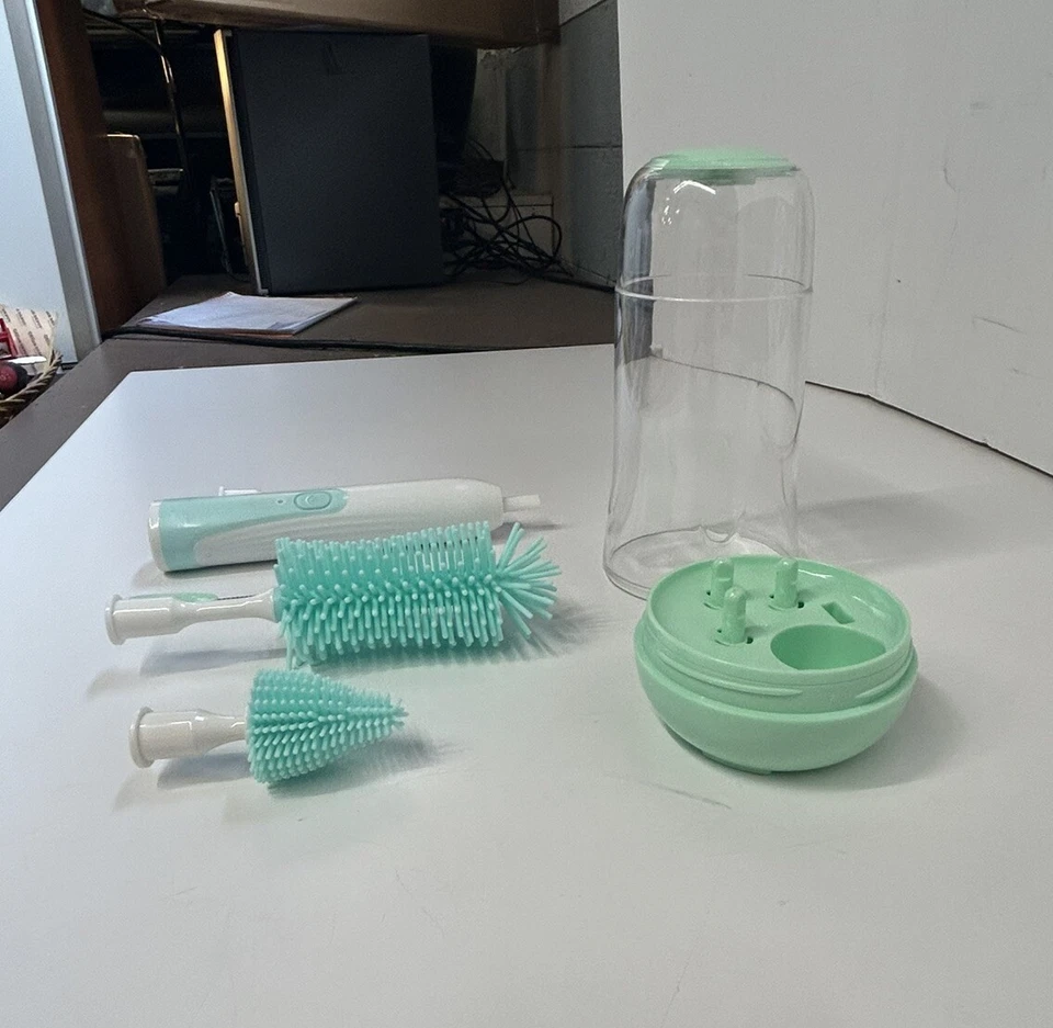 Limpiador de Cepillo de Biberón Eléctrico, Cepillo de Biberón Eléctrico Recargable para Viaje Foto 2 de 4