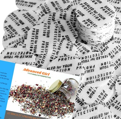 #ad 45mm 1.77quot; Pressure Sensitive Seal Liners MadeinUSA No Induction Sealer Needed $21.95