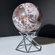 Bola de ágata loca mexicana natural 395 g espíritu bola de cristal decoración