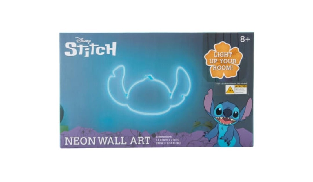 Disney Stitch LED Neon Blue Wall Light Battery 11.8” Great Gift