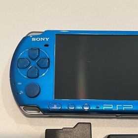 VIBRANT BLUE PSP 3000 System w/ Charger, Battery, 64gb Memory Card Bundle Import