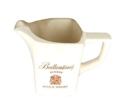 Ballantine's Finest Scotch Whiskey Vintage Square Pub Bar Jug/Pitcher