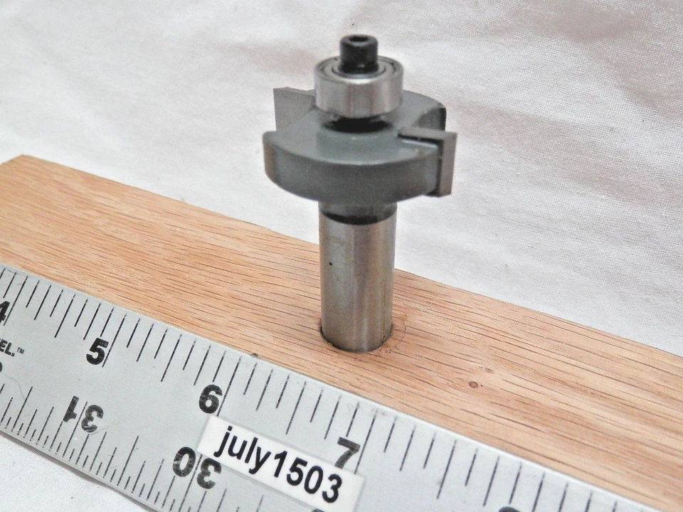 (1) NUEVO MLCS 3/8" Punta 1-1/4" D Rabbeting/Slot Carburo Broca 1/2" Vástago n4 Foto 3 de 4
