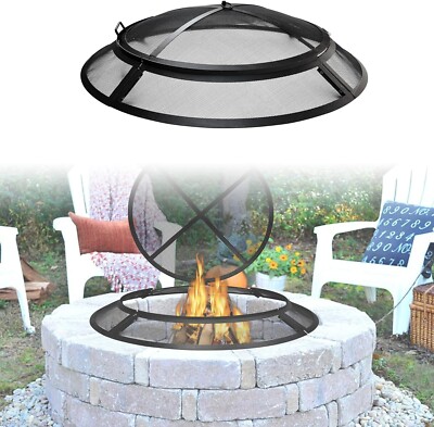 30'' Spark Screen For Fire Pit - Fire Pit Screen Cover , Round Fire Pit Insert
