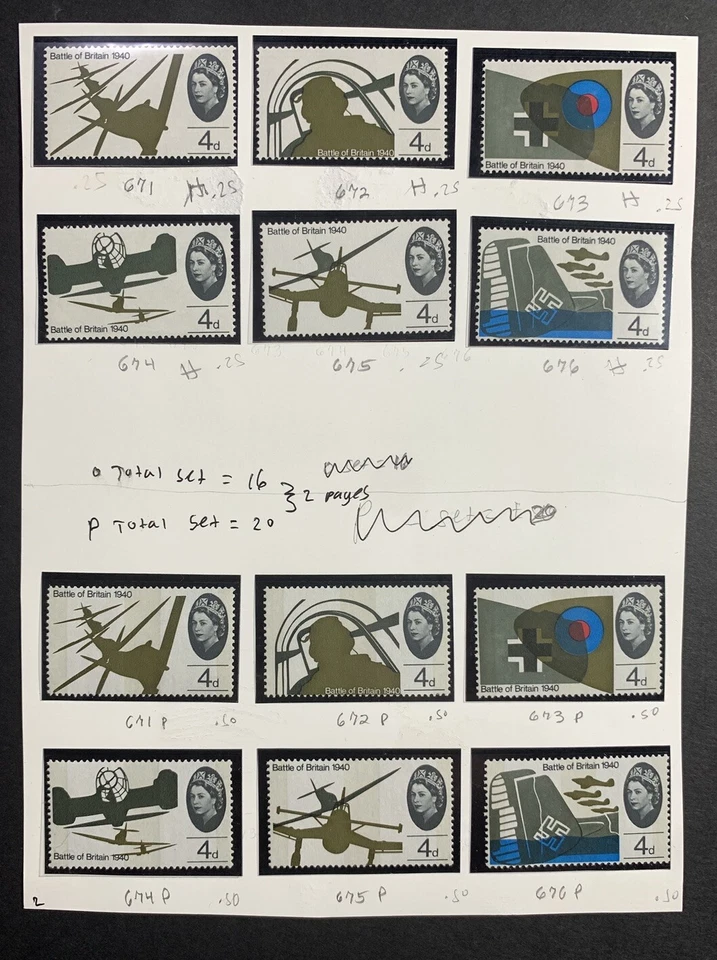 Great Britain 1960-1980 SETS LOT w/VARIANTS (Phosphor/Gutters etc.) SEE IMAGES - Image 3 of 4