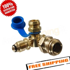 MB Sturgis 103603PKG Brass LP Gas Adapter Tee