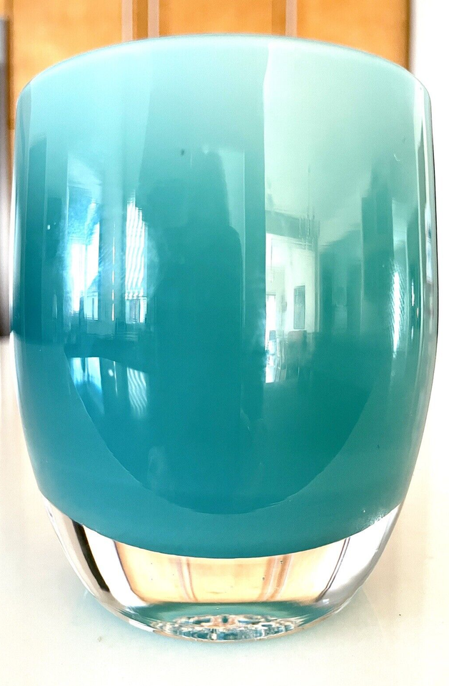 Glassybaby PreTriskelion Retired Aqua Verde 3 5/8" eBay
