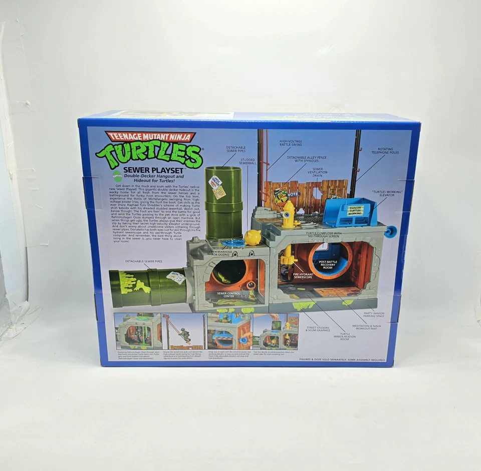 TMNT Classic Sewer Lair Playset 40th Anniversary 2025 Reissue  - Image 2 of 4