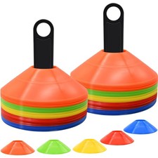25/50/100pcs Disc Cones, Agility Soccer Cones with Carry Bag and Holder  for...