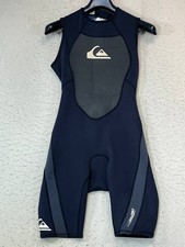 Quicksilver Syncro 2:1 mm Shorty wetsuit men Medium solid black surf suit M/50