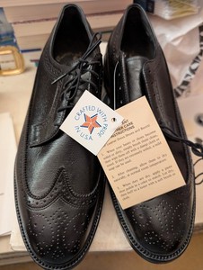 Men's Vintage Leather Mason Wing Tip Oxford Lace Up Shoes 10.5D New Tags Brogue