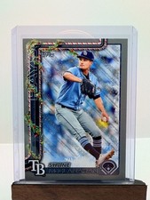 2025 Topps Holiday - Shane McClanahan #H28 Holiday Silver Glitter