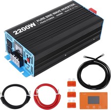 2200W Pure Sine Wave Inverter Features W a hardwire Remote Controller for Home