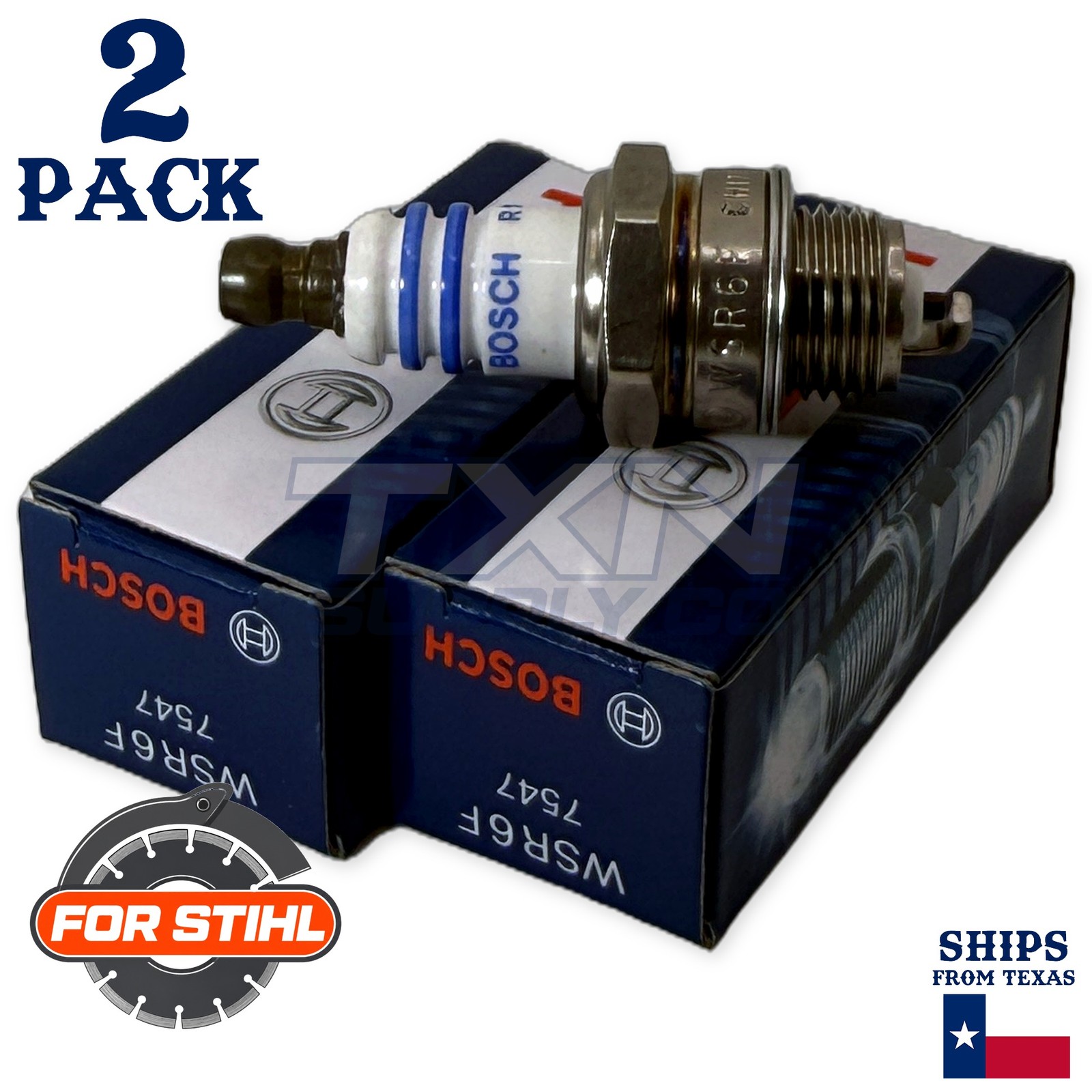 2 Pack Bosch Spark Plug - For TS 440 Stihl Cutoff Saw