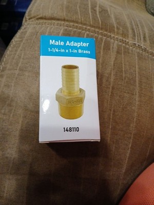 H2O PRO male Adapter 1 1/4 X 1 Inch Brass For Submersible Pump 148110