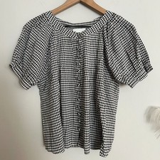 Reformation Calia Gingham Blouse NWT - Size L