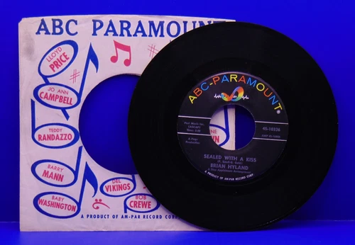 BRIAN HYLAND  Sealed With A Kiss  45 RPM  ABC~PARAMOUNT 10336  NEAR MINT