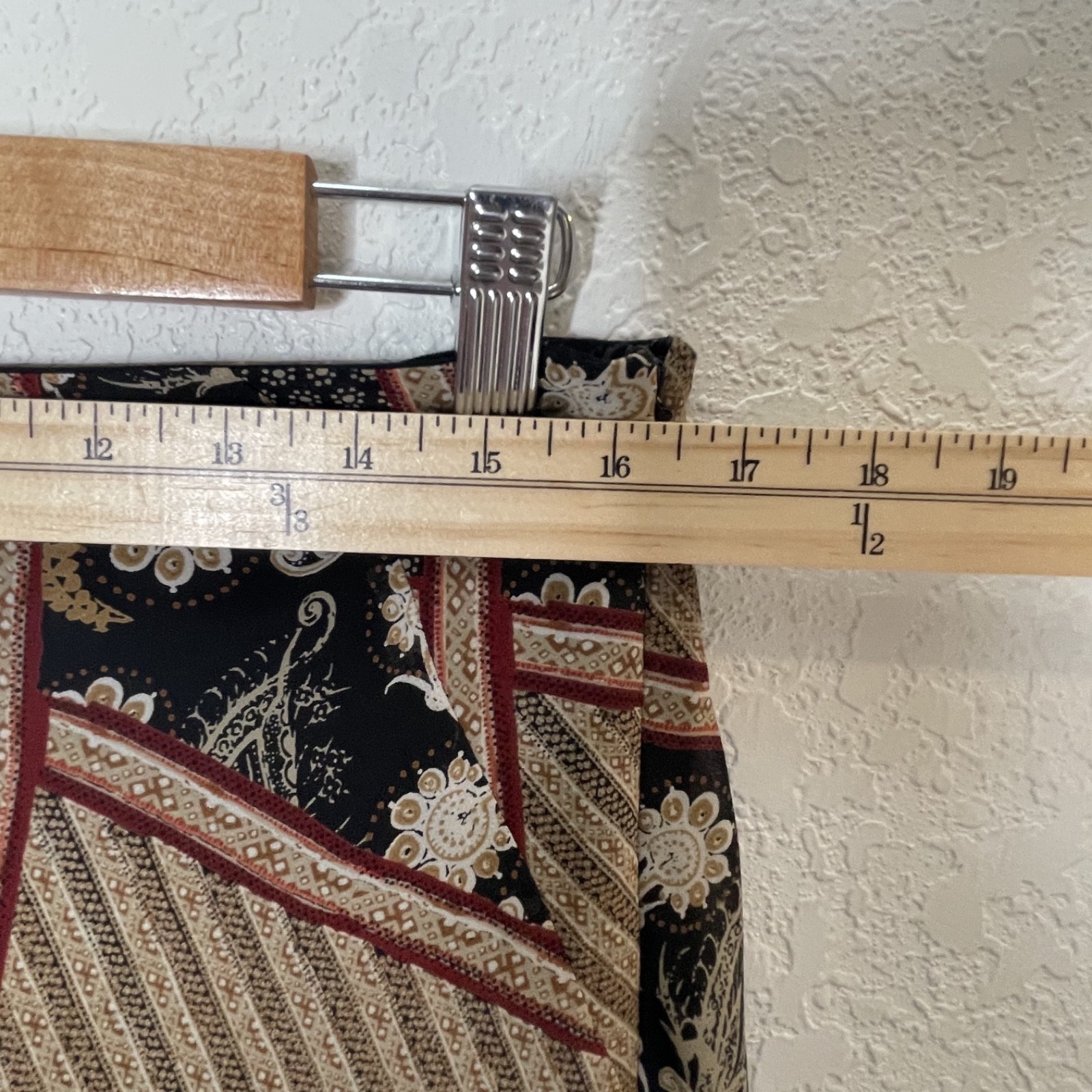 Emma James Patchwork Maxi Skirt Handkerchief Hem … - image 10