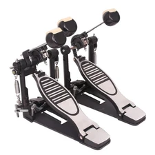 Black Double Bass Drum Pedal Double Kick Bass,Electric Drum Kit Double Bass