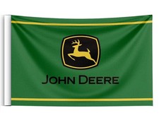 John Deere Traktor USA Racing Banner 150 cm Fahne Flagge (ohne Ösen) Stockflagge