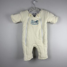 Baby Merlin's Magic Sleepsuit Infant Small 3-6 Months Yellow Double Zip Cotton