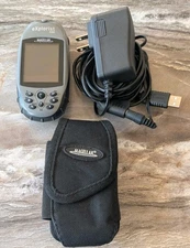 Magellan eXplorist 500 Color Handheld GPS Hiking Geocaching Case SD Card Charger