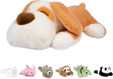 18" | 3 Pound Weighted Dog Stuffed Animal, Large Stuffed Puppy Plush Animals, Cu