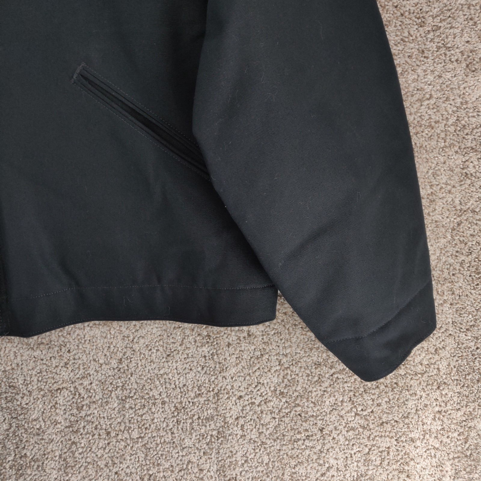 VTG Carhartt Detroit Jacket Mens XL Black J001 Blanket Lined Union Made In USA image 5