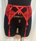 DITA VON TEESE Red madame X Suspender Garter Belt US 8 UK 12 EU 38 M NWT — photo 1