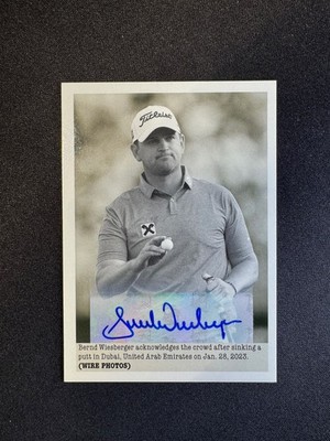 2024 Upper Deck Golf Portfolio Bernd Wiesberger Auto #101