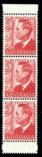 Australia 1951 KGVI 3d scarlet Ex booklet printing MNH. SG 235 var. CW 49d.