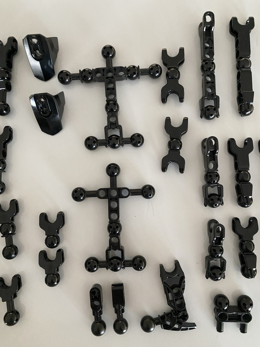 41pc Lot Black Lego Bionicle Technic Hero Factory Body Ball Joints