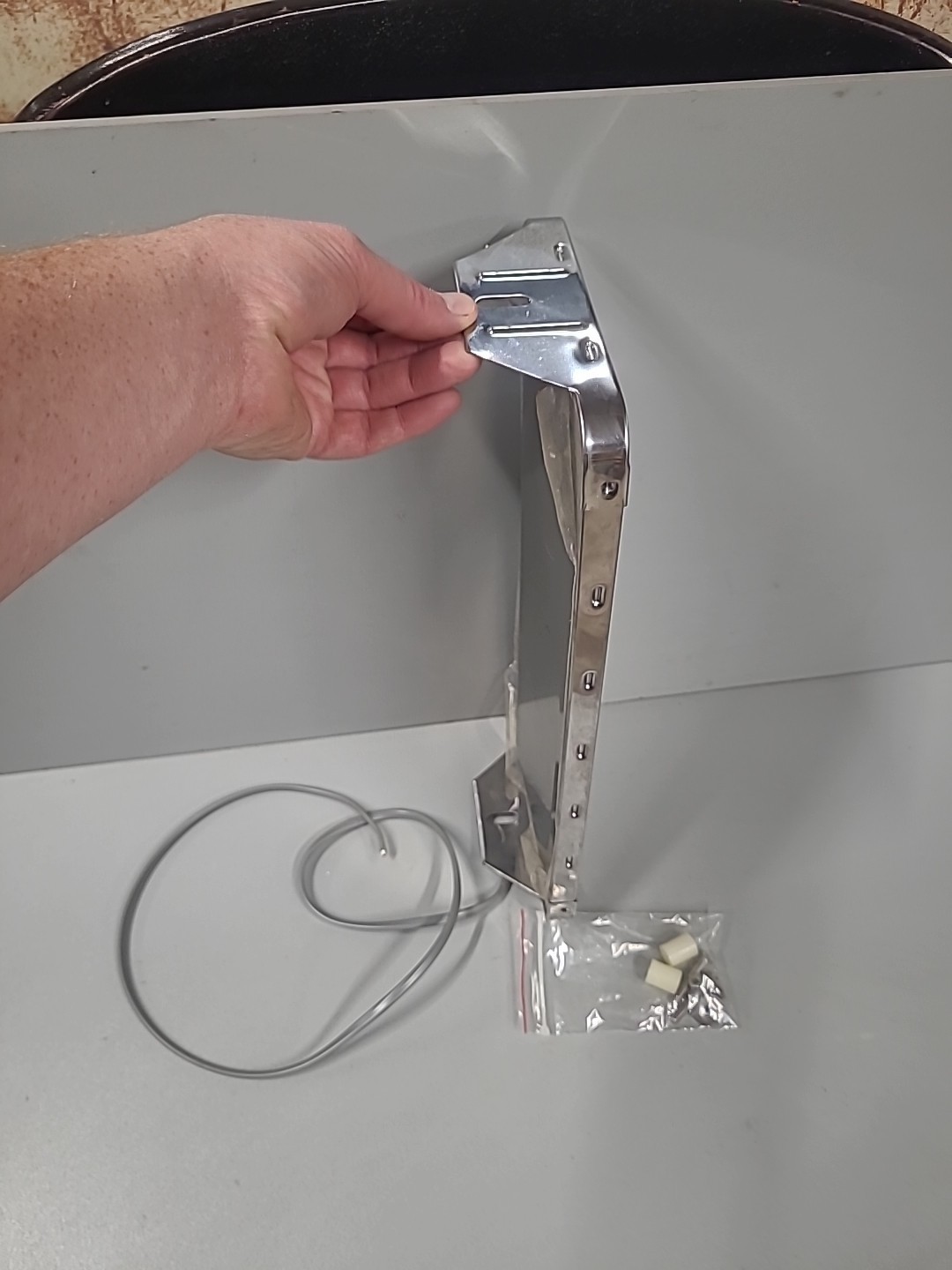 NOS WEST COAST STYLE 16 X 7 Larger Truck HEATED MIRROR w/ Aluminum back