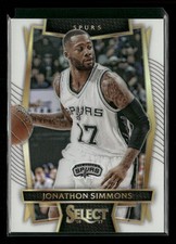 2016-17 Panini Select #94 Jonathon Simmons Silver Prizms