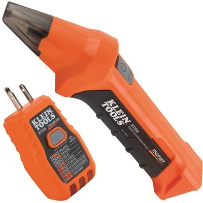 Circuit Breaker Finder with Voltage Tester and Integrated GFCI Outlet Tester for
